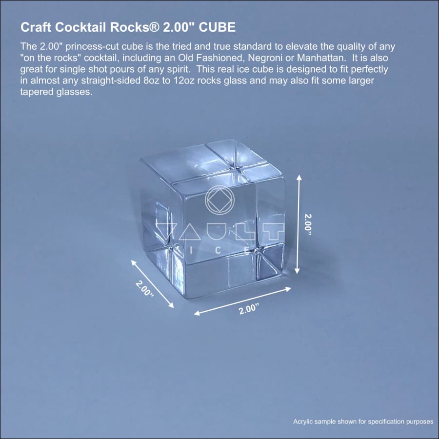 Craft Cocktail Rocks® 2.00 Cube Ice