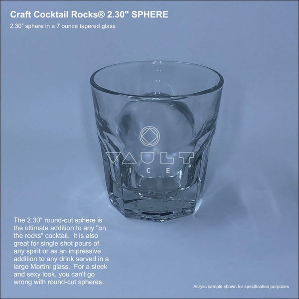 Craft Cocktail Rocks® 2.30 SPHERE – Vault Ice