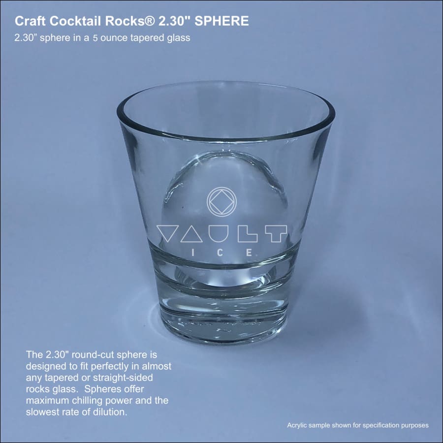 Craft Cocktail Rocks® 2.50 CUBE – Vault Ice